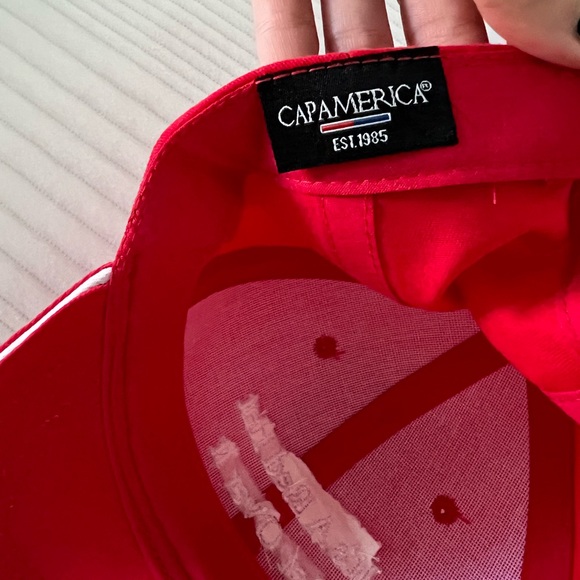 Red Adjustable Hat — “It’s a red hat, get over it” maga - Picture 4 of 9